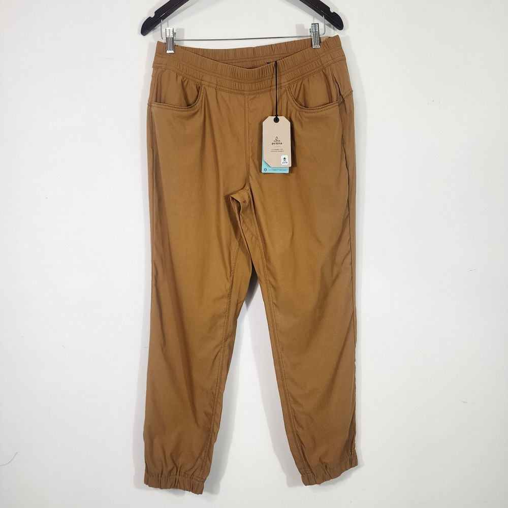 prAna Halle E-Waist Jogger II Womens 12 Brown Stretch Outdoor Hiking Pants - Picture 3 of 12